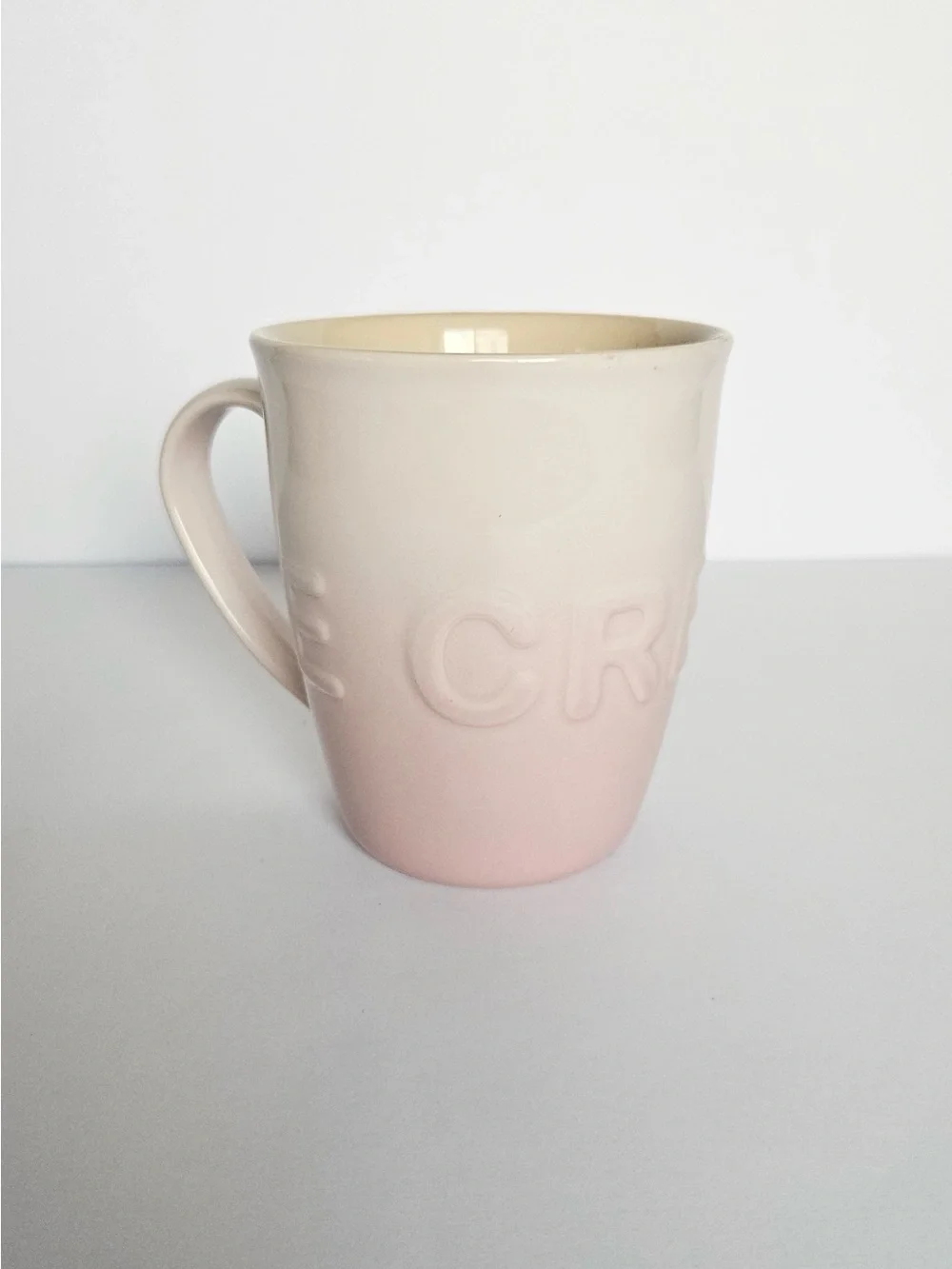 Le Creuset Ombre Pink to Cream Stoneware Mug